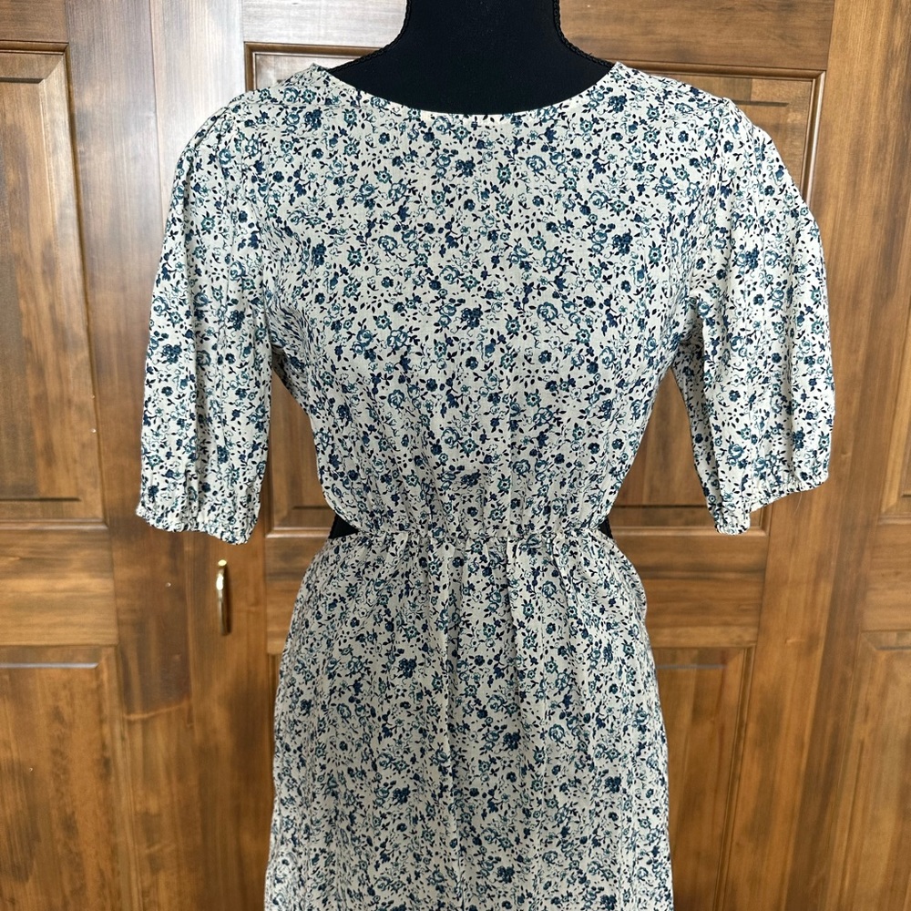 Blue & White Floral Sundress